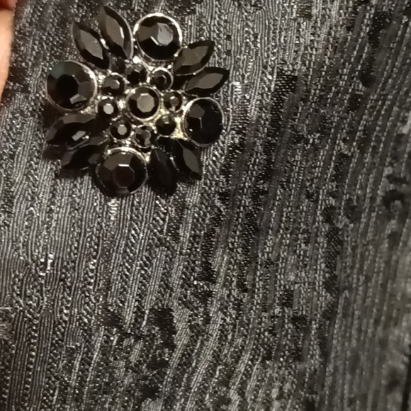 FINAL PRICE NWOT NIPON BOUTIQUE black, 2-pc pantsuit w flap pockets 14 - Picture 8 of 16